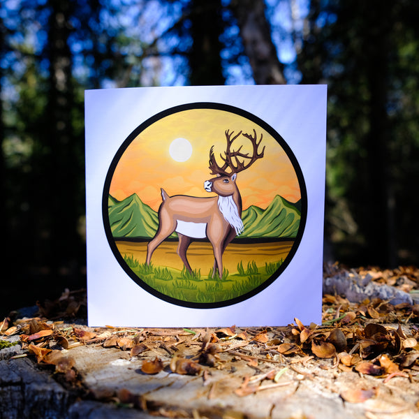 Caribou Greeting Card