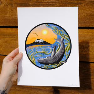 Whale Print