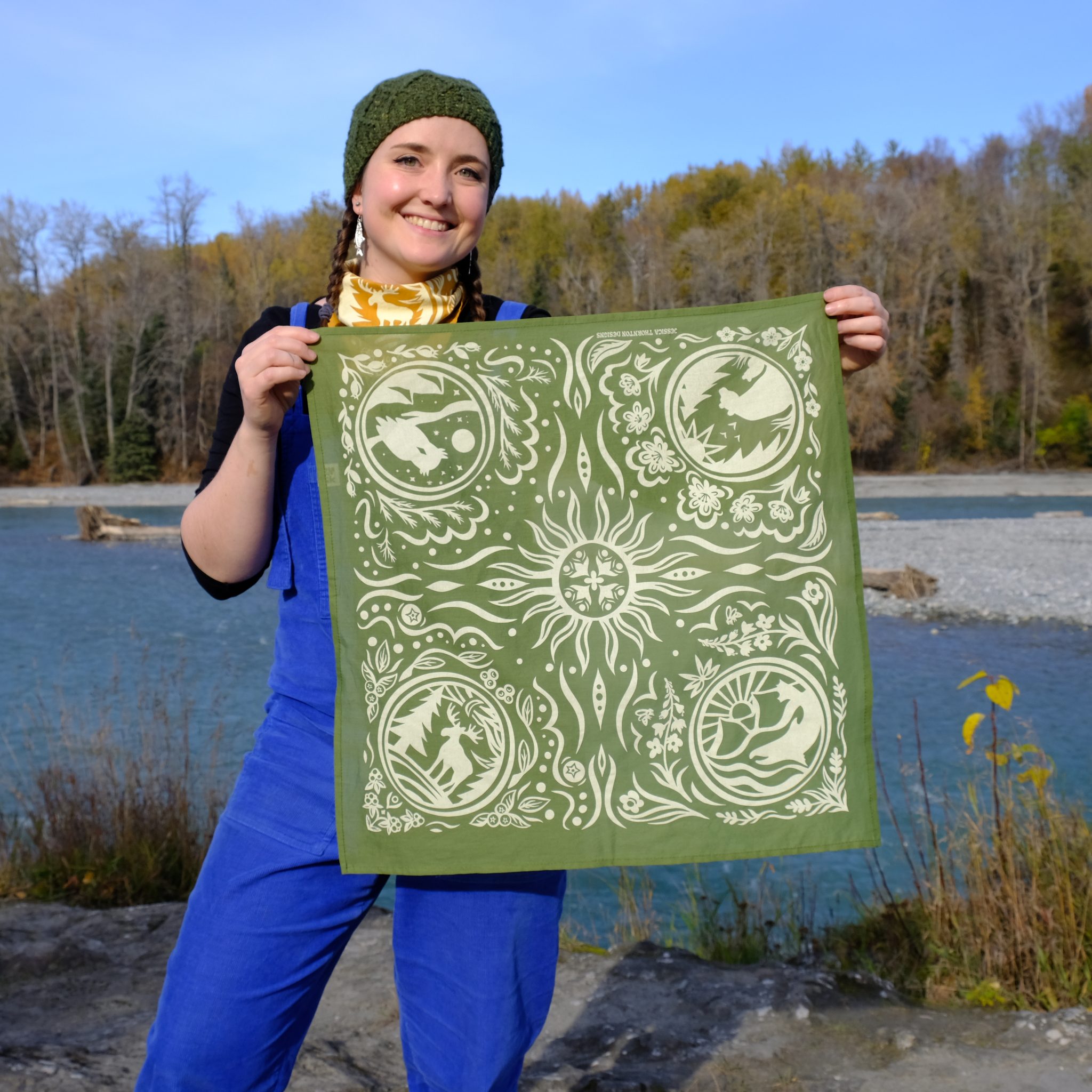 Seasons of the North Bandana – Jessica Thornton Designs