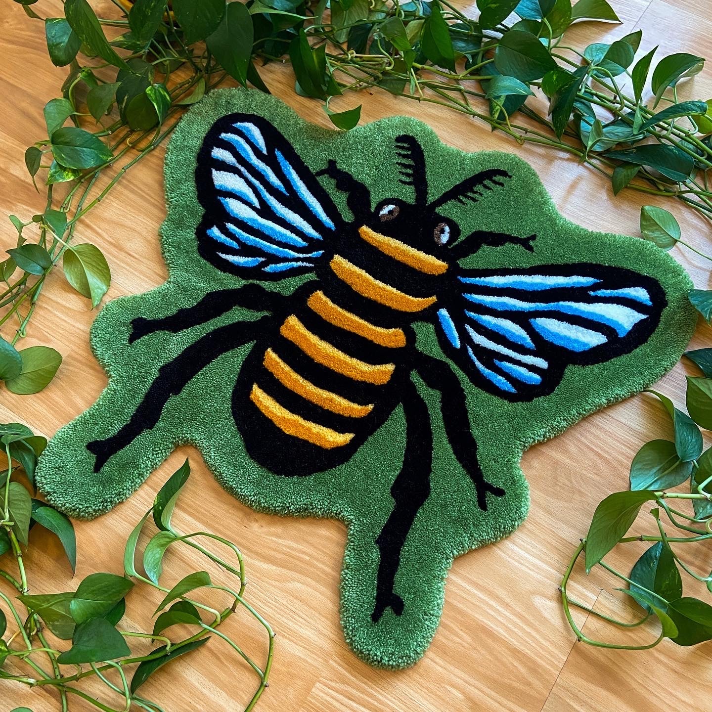 Handmade Bee Rug