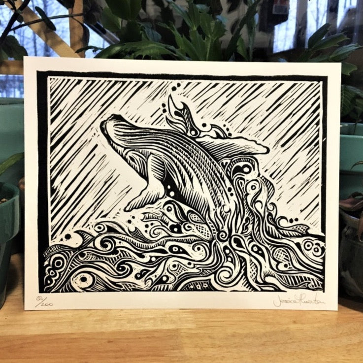 Whale 'Emerge' Print