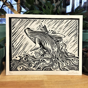 Whale 'Emerge' Print